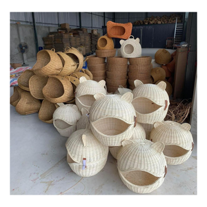 Best Design for Pet <b>Bed</b>: <b>Rattan</b> Material Pet House for <b>Cat</b>/Dog Ready to Ship in Bulk From 99 Gold Data - Product Image 2