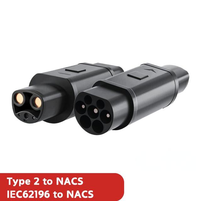 Wholesale Electric Car Charger Connector Type2 to NACS Adapter EV Charger Adaptor IEC62196 to NACS Charging Adaptor for Tesla