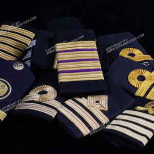 Meilleur produit Bandoulière pilote Épaulettes uniformes Rang Conception personnalisée Épaulettes à enfiler souples - Product Image 6