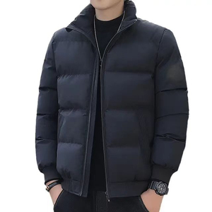 Manteau d'hiver rembourré personnalisé de la meilleure qualité pour hommes, promotionnel, mode, toile brillante avec col montant, livraison DDP - Product Image 4