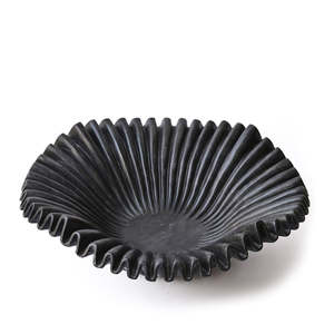 Bol en marbre noir écologique Design de vague festonné vintage moderne Décoration personnalisée Cadeau de luxe et article promotionnel au prix de gros - Product Image 6