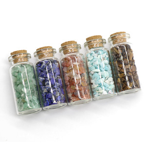 Polished Drift Bottle Feng Shui <strong>Stone</strong> Demagnetizing Irregular <strong>Jade</strong> Crystal Agate Gravel for Wishing Bottle Gift - Product Image 6