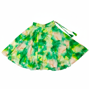 Conjunto de Lehenga Choli Largo hasta el Suelo con Estampado Digital Verde, Moderno y de Lujo de Shoryam Fashion |   Vestidos de Fiesta de Diseño para Niñas - Product Image 3