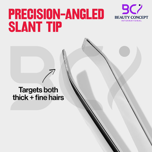 Ergonomic Eyebrow Tweezers Stainless Steel Slanted Tip <b>Precision</b> <b>Tool</b> with Anti-Slip Grip for Easy Grooming - Product Image 5