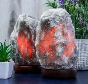 เพิ่มบรรยากาศโดยธรรมชาติ โคมไฟเกลือธรรมชาติสีเทาหิมาลัยคุณภาพสูงบรรจุเป็นรายบุคคล - Sian Enterprises - Product Image 5