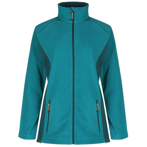 Chaquetas de punto transpirables con cremallera completa de invierno suave polar de montaña para mujer con logotipo personalizado OEM - Product Image 3