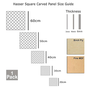 Diseño simple Forma cuadrada Precio al por mayor Fabricación Proveedor Panel de madera Arte de pared abstracto Tamaño personalizado y acabado para el hogar - Product Image 6