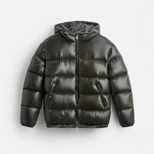 Men's Winter Cotton Jacket Solid Color Warm High-End Cotton <b>Coat</b> Casual Sporty Hooded <b>Coat</b> Loose Fit Comfortable Cold Proof - Product Image 1