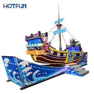 Manèges de parc d'attractions directs d'usine de haute couture tour d'amusement de frisson 50 sièges bateaux de pirate de fer à vendre - Product Image 2