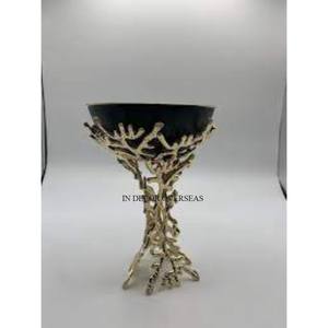 Laiton Antique fini et plaqué or de haute qualité Vintage rustique Designer métal encens Bakhoor brûleur approvisionnement en prix impressionnant - Product Image 6