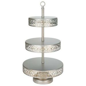 Support à gâteau élégant en métal pour cupcakes muffins beignets pâtisseries brownies et petits gâteaux - Product Image 4