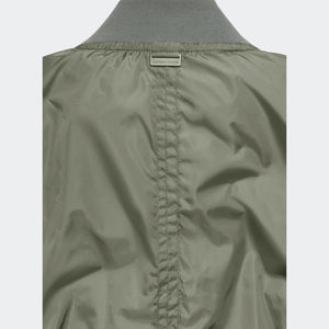 Green Bomber <b>Jacket</b> for <b>Men</b> Patchwork Streetwear Classic Lightweight <b>Casual</b> Windbreaker Outerwear - Product Image 3