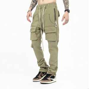 Pantalon de survêtement décontracté pour hommes, course de nuit, streetwear, broderie réfléchissante, pantalon de jogging, cargo d'entraînement - Product Image 1