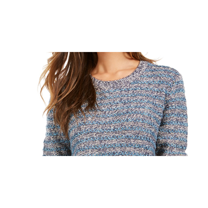 Maglione a Righe Blu Navy XX-Large da Donna Style & Co, Top Casual Coreano Traspirante, Maglia Larga Stampata per la Stagione Autunno-Inverno - Product Image 2