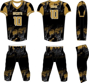 Maillots de football américain pour hommes, courts, imprimés, personnalisés, sublimation, respirants, vente en gros, service OEM, prix raisonnable - Product Image 2