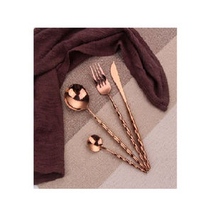 Set de couverts en métal or rose pour mariage dans toutes les tailles pour l'exportation Look élégant et design moderne Argenterie - Product Image 1