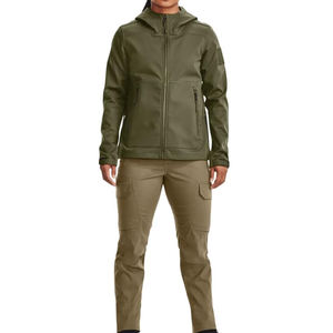 Design personnalisé Veste Softshell Respirante pour Femmes Veste Coupe-Vent en Nylon Vierge Softshell avec Logo Personnalisé - Product Image 3