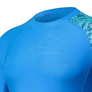 Custom <b>Printed</b> Anti-UV Breathable Quick Dry Unisex Rash Guards for <b>Surfing</b> & Watersports - Product Image 4