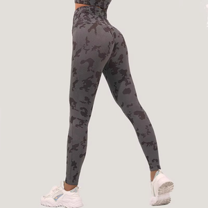 Ropa de gimnasio sin costuras transpirable informal de cintura alta para mujer, ropa de Yoga, mallas de alta calidad - Product Image 1