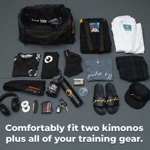 Sac de sport de luxe pour hommes Weekender Sac de sport de sport noir en cuir de vache d'origine pour voyage - Product Image 4