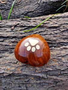 Personalized Handcrafted Rosewood Heart Shaped <b>Urns</b> <b>for</b> Pet <b>Ashes</b> Funerals & Memorials Handmade Wooden Cremation Caskets - Product Image 3