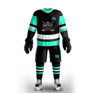 Uniforme de hockey sur glace personnalisé, ensemble d'uniformes deux pièces, uniforme professionnel de hockey sur glace de haute qualité pour l'entraînement - Product Image 5