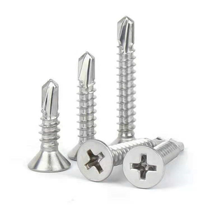 Vis autotaraudeuse à tête fraisée Phillips en acier inoxydable 410 pour tôles # 6 # 8 # 10 # 12 M4.2 M4.8 M5.5 - Product Image 1