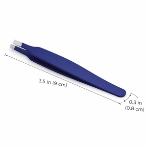 Pinzas para Cejas de Punta Inclinada Azul, de Acero Inoxidable, Ligeras, de Calidad Premium, para Dar Forma a las Cejas con Precisión, Herramienta de Belleza - Product Image 5