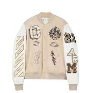 Blouson Bomber Homme Personnalisé en Polyester 100% avec Col Montant et Motif Gaufré, Matière Laine Fine Hiver, Anti-UV, pour Moto - Vente en Gros - Product Image 3