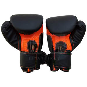 Venta caliente Guantes de boxeo hechos de cuero Guantes de boxeo profesionales Guantes de boxeo con logotipo personalizado - Product Image 2