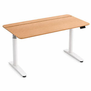 Bureau en bois à hauteur réglable avec plage de levage de 730 à 1220 mm pour bureaux de direction - Product Image 1