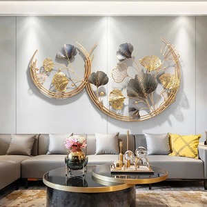 Panel de Arte de pared de Metal de diseñador hecho a mano para interiores de casas de lujo elegante pieza de acento para colgar en la pared 3D - Product Image 2