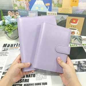 High Quality A5 A6 Pu <strong>Leather</strong> Binder Money Organizer Binder 6 Ring Binder <strong>Refillable</strong> <strong>Notebook</strong> with Magnetic Buckle Closure - Product Image 2