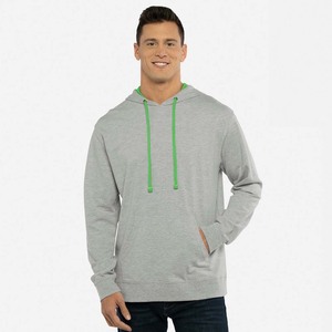 Hiver Double Contraste Lourd Personnalisé Brodé à Capuche Noir Cordon de Serrage - Product Image 5