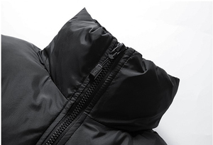 Chaqueta de Lona Acolchada para Hombre, de Alta Calidad, Informal, para Invierno, Ligera, Resistente al Viento, Impermeable, Reversible, con Logotipo Frontal - Product Image 3
