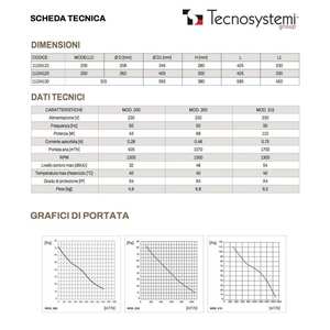 Extractor de Aire Residencial Tecnosystemi Torrino de Alto Rendimiento para Uso Doméstico - Product Image 3