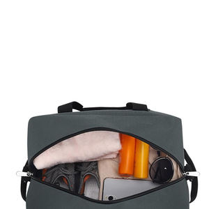 Bajo MOQ Ejercicio al aire libre Deportes Gimnasio Bolsa con compartimento para zapatos Precio al por mayor Bolsas de gimnasio ligeras en color sólido - Product Image 5