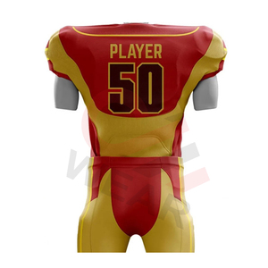 ชุดยูนิฟอร์มอเมริกันฟุตบอลไซส์ XL ขายดีที่สุด คุณภาพสูง พิมพ์ลายด้วยความร้อน ระบายอากาศได้ดี ชุดใหญ่พิเศษ ผลิตจากโพลีเอสเตอร์ 100% - Product Image 5