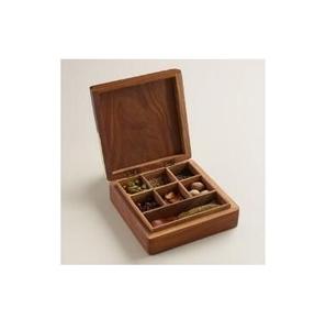 Caja de Especias de Madera de Estilo Tradicional para una Cocina Clásica que Mejora la Experiencia Culinaria Cultural - Product Image 2