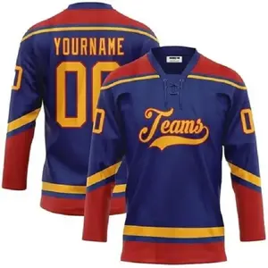 Chemises unisexes pour adultes, personnalisées avec le nom de l'équipe de hockey sur glace 2026, imprimées, 100% polyester, écologiques, respirantes, extensibles dans les quatre sens, séchage rapide - Product Image 4