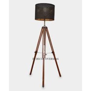 Rustique Vintage Art Inspiré Designer Trépied Stand Et Noir Couleur Top Attrayant Look Maison Et Hôtel Table Et Sol Décor Lampes - Product Image 1