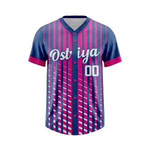 Camiseta de Béisbol y Sóftbol de Manga Corta con Botones y Estampado para Deportes Unisex con Logotipo Personalizado - Alta Calidad a Precio Económico - Product Image 1