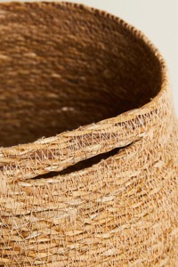 Ensemble de 3 paniers de rangement en jonc de mer naturel, paniers à linge - Product Image 5