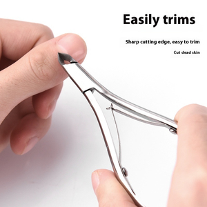 Pince à cuticules en acier inoxydable de haute qualité pour une utilisation en salon Offre Spéciale outil de doigt de type beauté en gros - Product Image 2