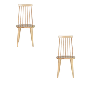 Chaise de restaurant à dossier haut en bois massif de teck pour salle à manger, cuisine et villa - Product Image 6