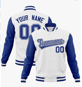 Bonne qualité hommes Baseball Letterman coupe-vent Varsity vestes manches longues col montant pour l'hiver - Product Image 1