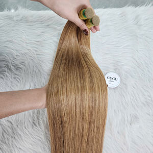 Extensiones de Cabello Humano Virgen Vietnamita Crudo, Súper Doble Trama, Liso, con Frente de Encaje, Pre-Adheridas, 16 Pulgadas, 30 Pulgadas, a Granel - Product Image 4