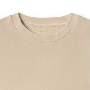 Sweat-shirts à manches longues surdimensionnés 100% coton pour hommes Pull à col rond uni Sweat-shirt unisexe Logo personnalisé Sweat-shirts pour hommes - Product Image 5