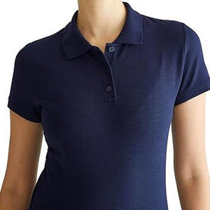 Camisetas de polo con logotipo personalizado de alta calidad para mujer, hechas de algodón, poliéster, lona, estilo informal - Product Image 2