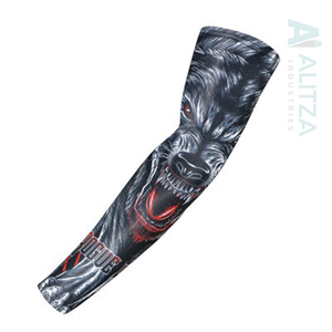 Venta al por mayor personalizado hombres mujeres gimnasio voleibol Golf refrigeración brazo mangas protección UV secado rápido tatuaje impreso servicio OEM - Product Image 3